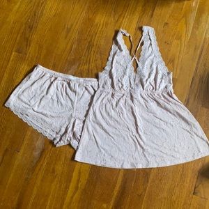 Flora Nikrooz sheer lace pajama set